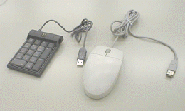 写真のUSBマウス『M-WUY4』(右)は試作品