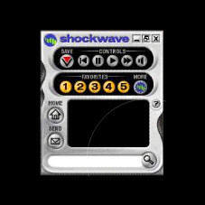 shockwave remoteのコントロール画面。インターフェースをカスタマイズできる 