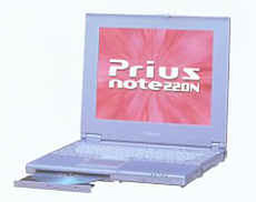 画面部が上下に反転するデザインのB5サイズノートPC『Prius note 220N』