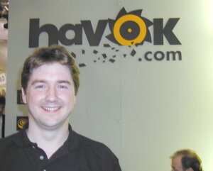 HAVOK.COM社のCEOを務めるスティーブン・コリンズ氏 