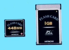 448MBのCFと1GBのPCカード 