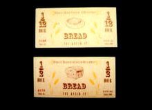 バークレーで利用されている地域貨幣“ブレッド”。お札にはパンの絵が描かれている。通貨単位はアワー。1アワーは12ドルの価値を持つ