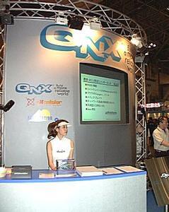 QNXソフトウェアシステムズのブース