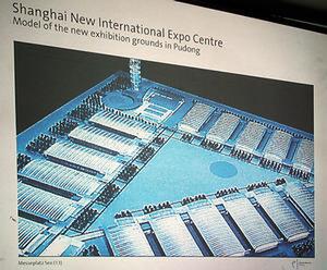 上海新国際展示場の完成予想図