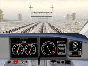 雪の中を駆け抜けるアメリカ版新幹線“アセラ”の運転席