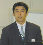 鳥取三洋電機の専務取締役ネットワーキング事業本部本部長の井植敏彰氏