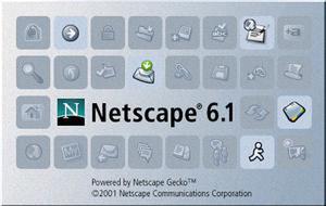 Netscape 6.1の起動時に表示されるタイトル