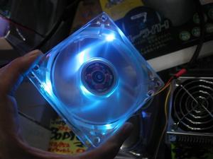 80mm Blue LED Fan