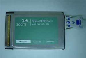 PCカード型のEmbedded Firewall対応NIC。これはType IIのプロトタイプ