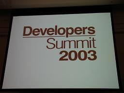 Developers Summit 2003