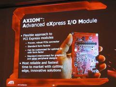 バスアーキテクチャー“AXIOM(アクシオン、Advanced eXpress I/O Module)”