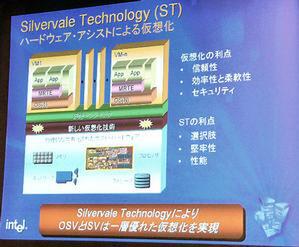 “Silvervale Technology”の概念図。デスクトップ向けの“Vanderpool Technology”と似ているが、対象となるシステムが異なる