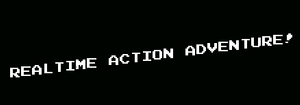 オープニングに表示される「REALTIME ACTION ADVENTURE」の文字