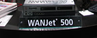 F5ネットワークスジャパンではWAN高速化アプライアンス「WANJet」シリーズの最上位機種「WANJet500」を発表とともに展示