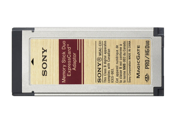 “メモリースティック デュオ ExpressCard アダプター”『MSAC-EX1』