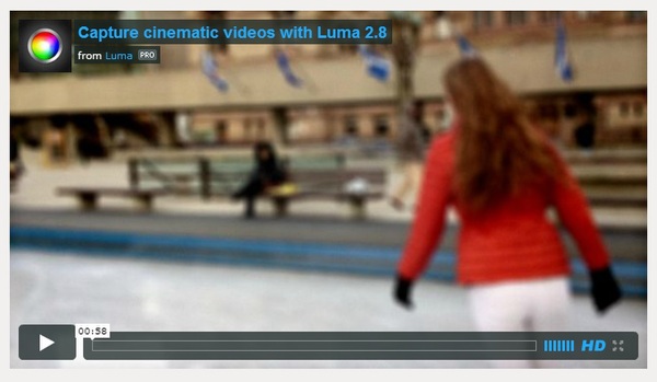 手ブレ補正技術をまとめた紹介動画を掲載するLumaの公式サイト