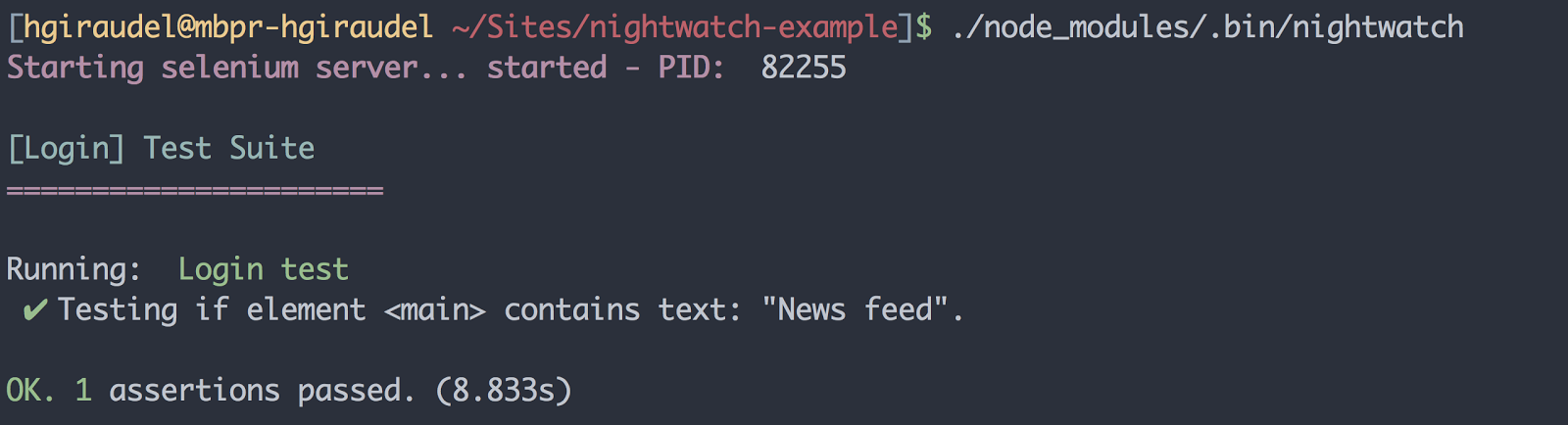 Implementing JavaScript functional testing with Nightwatch.js