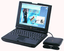 旧モデルの『PowerBook 2400c/180』。新モデルのデザインは