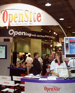 OpenSite社のブース 