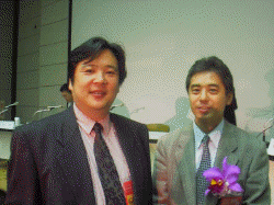 かつての同僚の西和彦氏や古川享氏と貫禄で競う塚本氏(向かって左)と村田氏