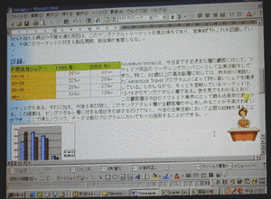 β2ではいなかったOffice 2000のオフィスアシスタントに“冴子先生2000”が登場 