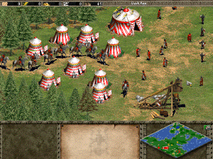 Age of Empires II画面。グラフィックが美しい 