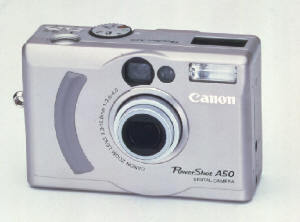 キヤノン初のメガピクセルデジタルカメラとなる『PowerShot A50』