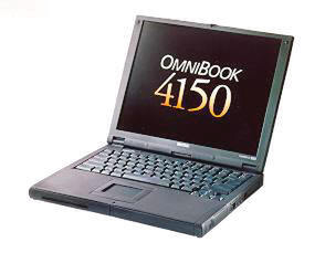 『HP OmniBook 4150』。日本HPとしては'95年以来のノートパソコンとなる 
