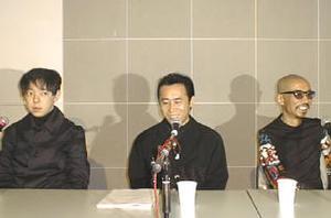 福間創氏(左)、平沢進氏(中央)、小西健司氏(右) 