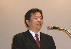 ジャストシステム代表取締役 浮川和宣氏。「『ATOK12 SE for Linux』の発売は後日発表したい」