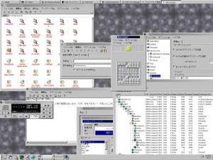 『日本語redhat Linux 6.0』のスクリーンショット(KDE) 
