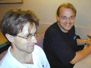 右は、開発者の1人であるDavid N. Welton氏。LinuxWorldでも展示を行なっていた米Linuxcare社に勤務 