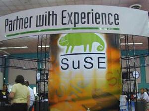 SuSE社のブース 
