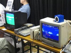 シューティングゲームを中心に、MSXの限界に挑むゲームが多数出展された 