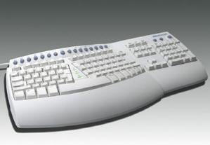 『Natural Keyboard Pro』はエルゴノミクス(人間工学)に基づいたデザインを採用し、長時間の使用でも疲れにくい仕様だという 