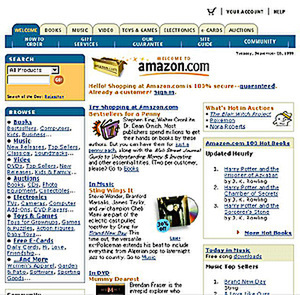 amazone.comの画面