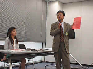 大阪市経済局中小企業部商工課主査、川瀬氏。今回のセミナーのとりまとめ役