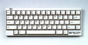 Happy Hacking Keyboard Liteは、A4サイズの半分