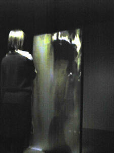 ドアの前に立つ。ドアは半透明で、そこに映像が映るようになっている