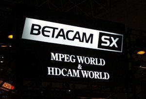 ソニーのブースでは、同社のMPEG技術とHDCAM製品を大きくアピールしていた