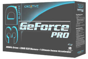 『3D Blaster GeForce Pro DDR 32MB AGP』のパッケージ 