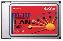 動作状態を示すLEDを搭載するLANカード『ELA-110E』