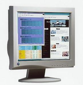 18.1型TFTカラー液晶ディスプレー『EIZO FlexScan L660』。デスクトップでの使用のほか、壁面、パーティションなどへも取り付けられるキャビネットデザインを採用している