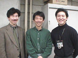 “関西ウェブマスターオフ”の運営を担当。デジタルハリウッドプレイスメントセンターの木下氏(左)、パイナップルカンパニーCEOの圓尾氏(中)、KNN(Kanda News Network)の神田氏