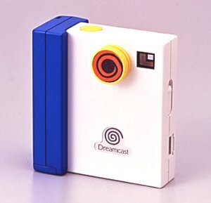 Dreameye本体に電池ボックス(青い部分)を装着したところ 