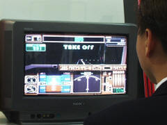 タイトーの操縦シミュレーションゲーム『ジェットでGO!』。専用コントローラーの“ジェットでGO!コントローラ”が装備されていた