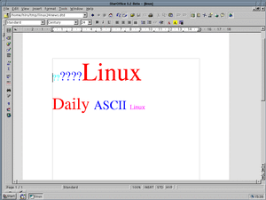 読み込まれた「Microsoft Word 2000」ドキュメント画像