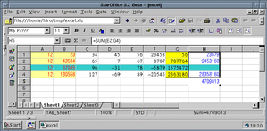 「Microsoft Excel 2000」ドキュメント画像