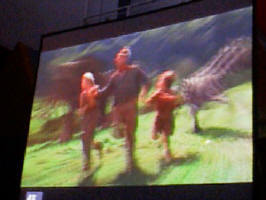 『ジュマンジ』ではCGの動物たちを『ジュラシックパーク』の映像の中で動かしてテスト