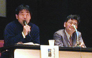クリエイシオン代表取締役の高木利弘氏(右)と、ジョブウェブジャパン社長の佐藤孝治氏 